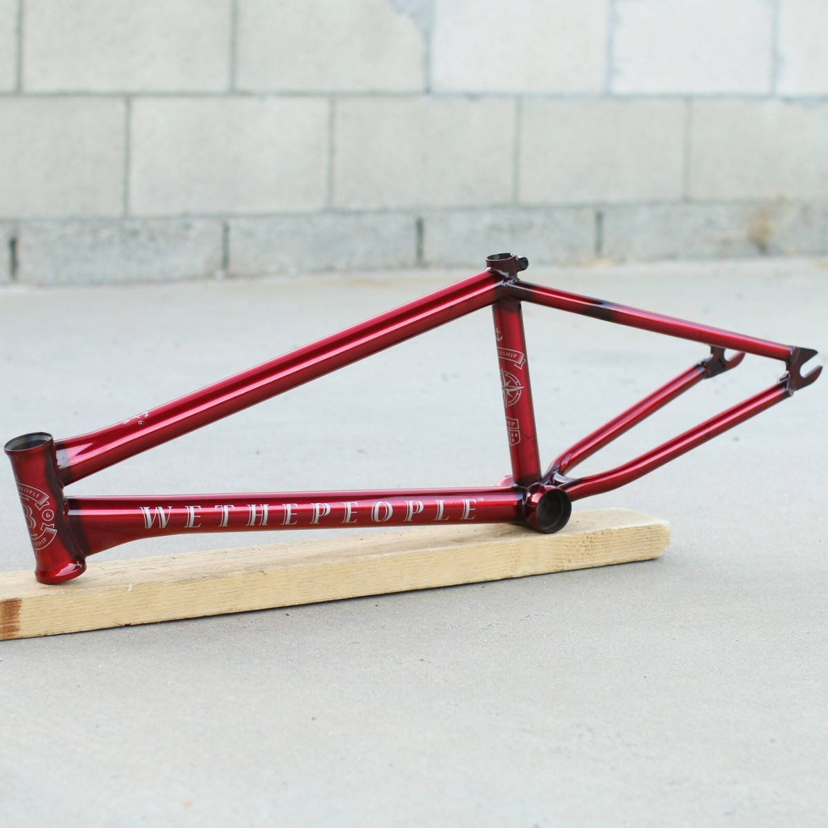 WE THE PEOPLE BMX BATTLESHIP BICYCLE FRAME TRANS RED | eBay