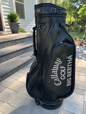 Vintage Callaway Big Bertha Black Staff Bag-Embroidered Bertha