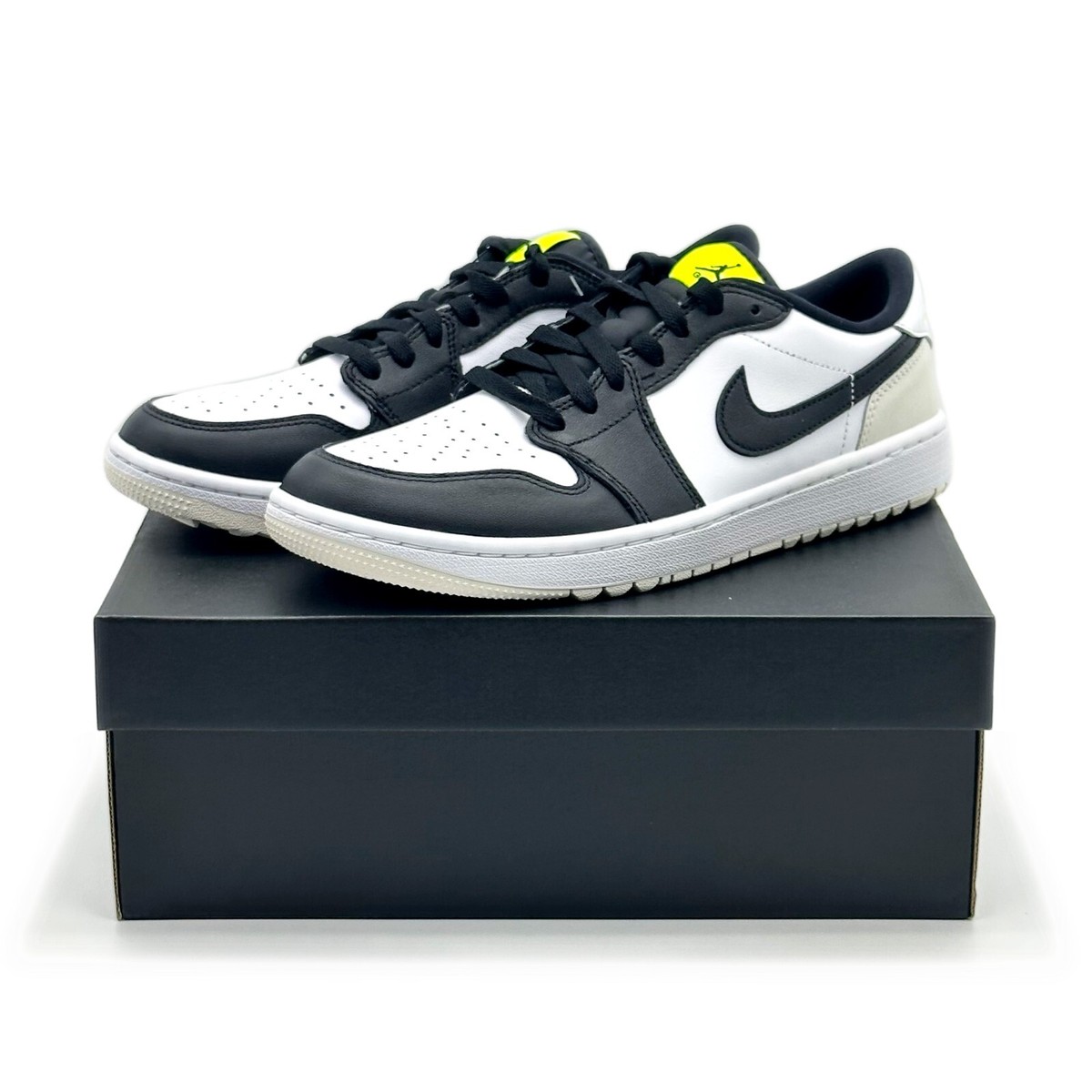 DD9315-108 Nike Air Jordan 1 Low Golf Phantom Volt Neon Yellow