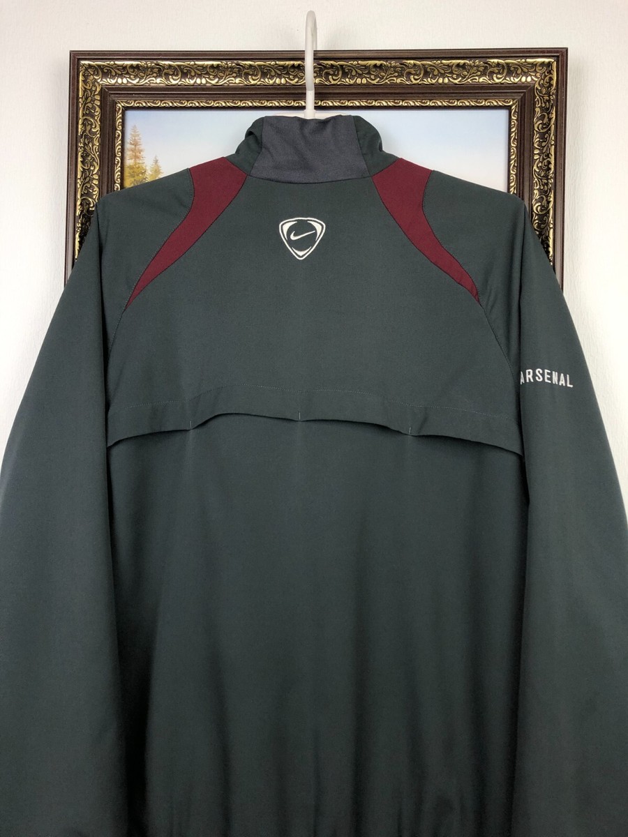 Vintage Nike Arsenal Football Jacket Soccer Track Top Gunners O2