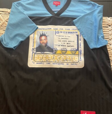🔥🔥Supreme Ol' Dirty Bastard Football Jersey Pre-Own SzXL Blue