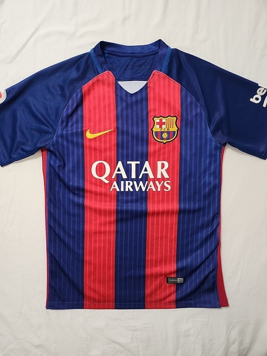 FC Barcelona 2016 Small Authentic NIKE Dri Fit Short Sleeve Shirt