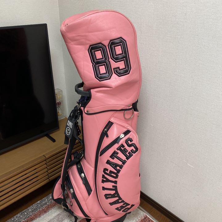 Pearly Gates Stand Type Golf Caddy Bag Pink 89 Smile Logo | eBay
