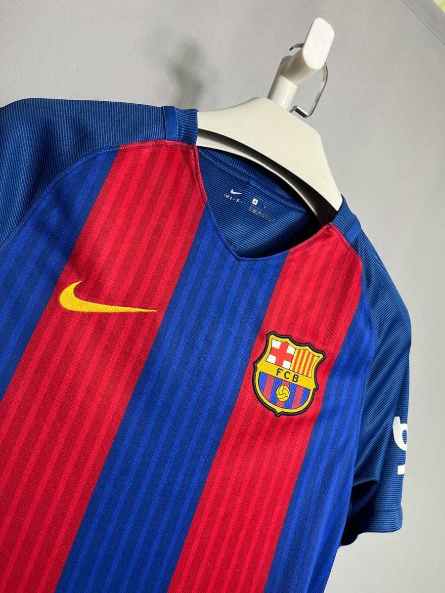 BARCELONA 2016-2017 HOME FOOTBALL SHIRT SOCCER JERSEY NIKE 776850