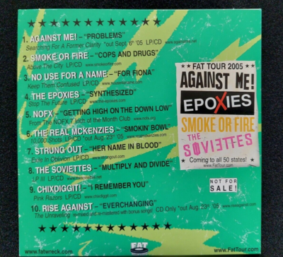 ROCK AGAINST FLOYD FAT WRECK CHORDS CD SAMPLER COMP NOFX RISE