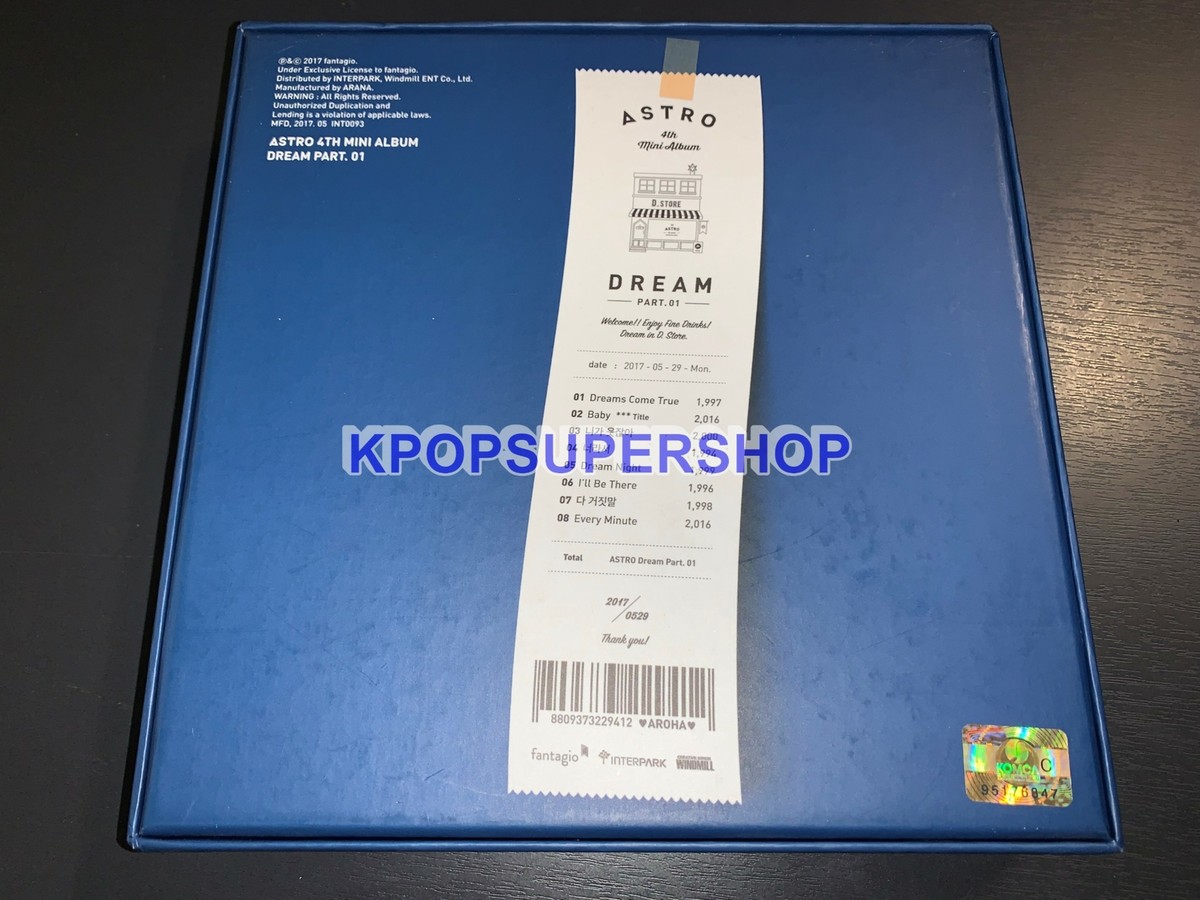 Astro 4th Mini Album Dream Part 01 CD Good Night Ver. 3 Jinjin