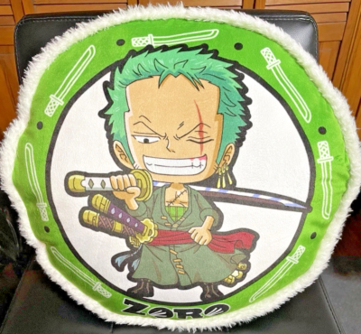 One Piece 16in Zoro Round Cushion with Hand Warmer Round1