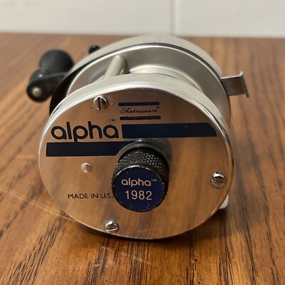 SHAKESPEARE ALPHA 1982 Model CK Bait Casting Reel Made in USA Nice