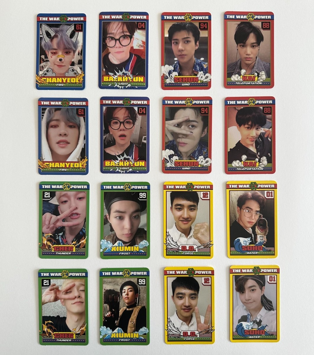 EXO The War The Power Of Music 4th Repackage Official Photocard