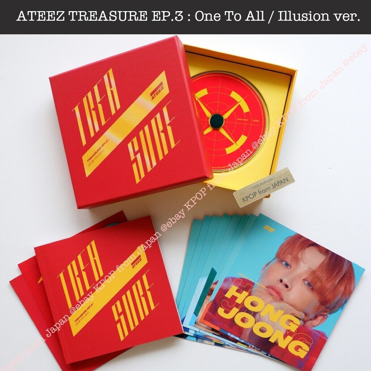 Seonghwa ATEEZ TREASURE EP.3 : One To All / illusion ver. Album +