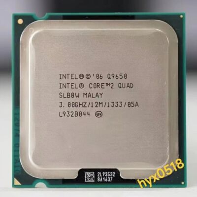 Intel Core 2 Quad Q9650 CPU 4-Core 3.0GHz/12M/1333 SLB8W LGA775