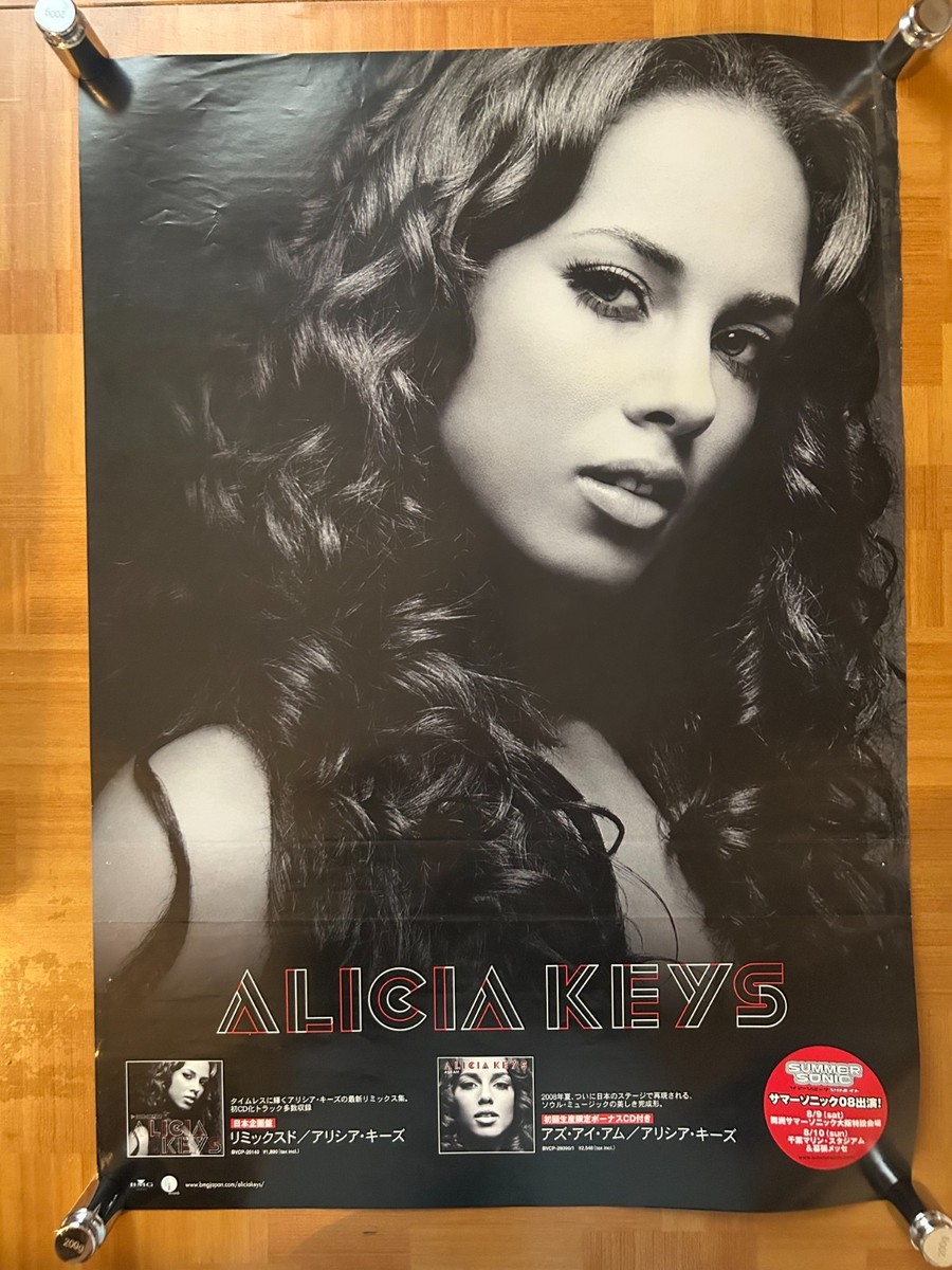 Alicia keys / As I Am 2008 Japan Original Promo Poster B2 20x28in