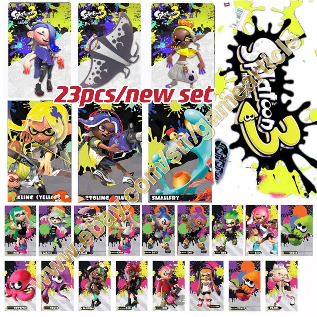 for Nintendo Switch NFC Cards NFC Tag Splatoon 3 Game Card