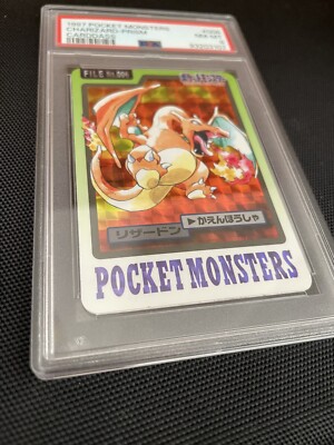 PSA 8 Charizard Prism 006 Carddass Pocket Monsters 1997 Japanese