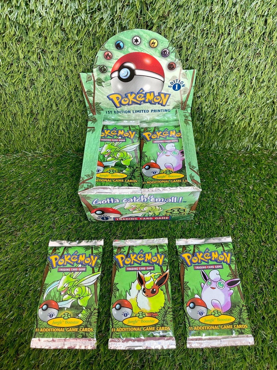 BOX FRESH - Pokemon 1st Edition Jungle Booster Pack | FACTORY