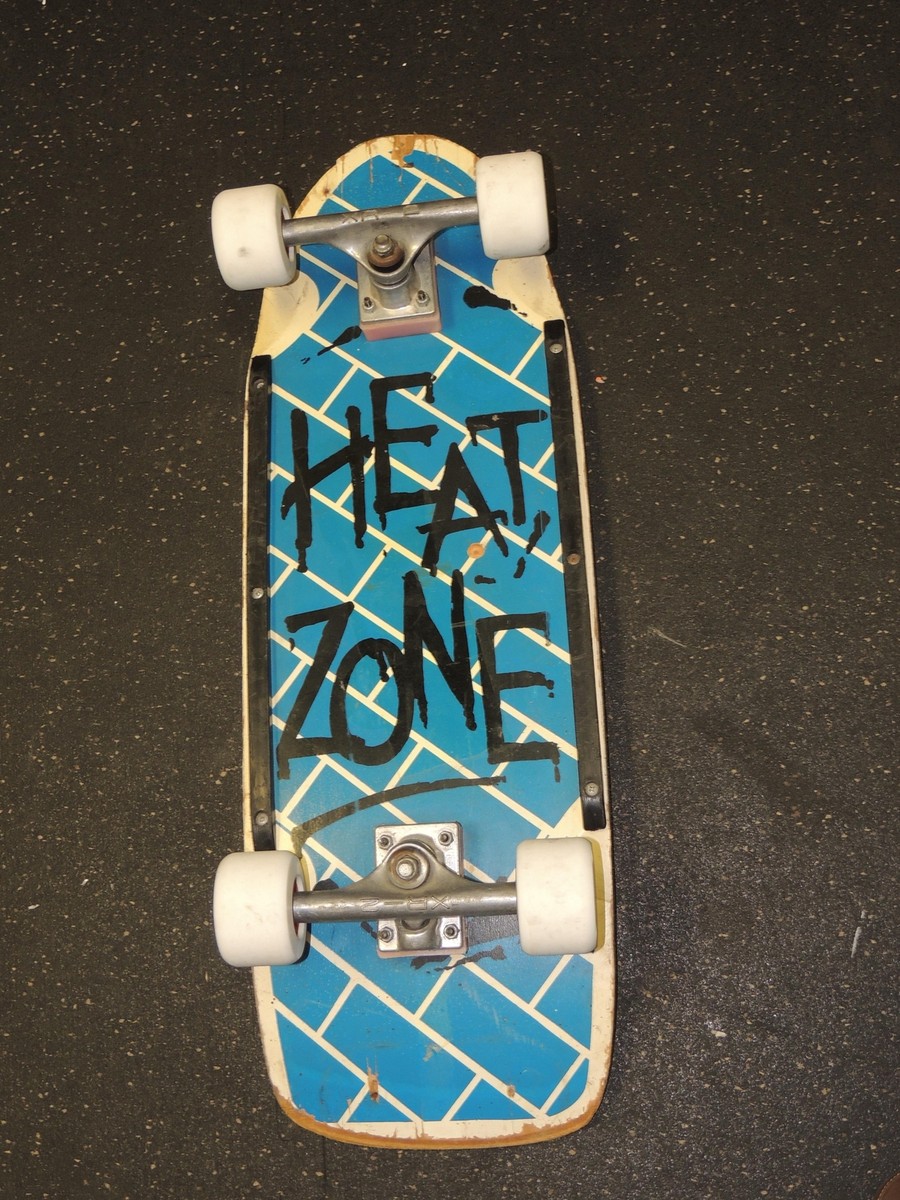 Vintage 1980s NASH Heat Zone Skateboard with 2nd Set of Wheels