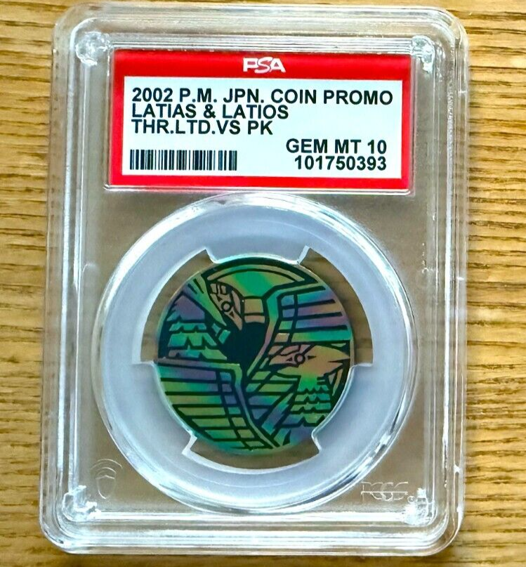 PSA 10 Latias Latios Coin 2002 Movie Promo Japanese Pokemon Card