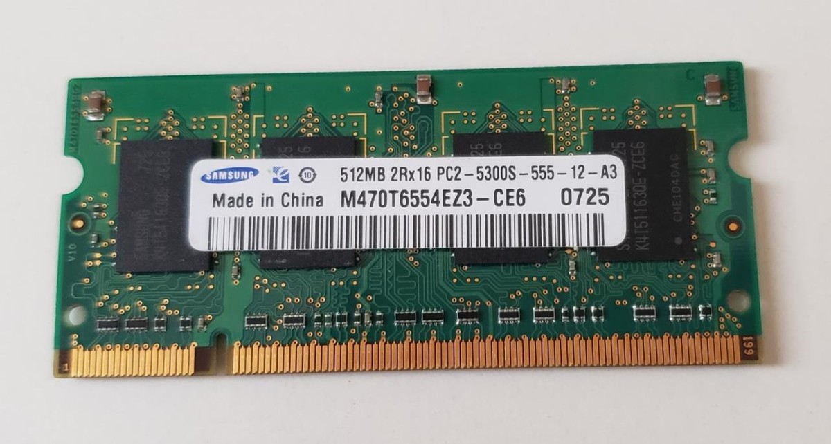 Samsung M470T6554EZ3-CE6 512MB PC2-5300S-55-12-A3 Memory Module | eBay