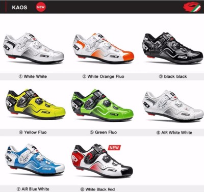 SIDI Kaos Road Cycling Shoes Bike Bicycle Shoes White/Black/Red