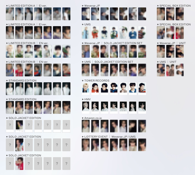 ENHYPEN JAPAN 宵 YOI ALBUM / POB / Lucky Draw Weverse Univ Tower