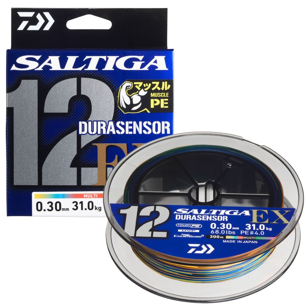 12 PE Durasensor EX 釣り糸 300m 25kg PE デュラセンサー×12EX+Si3｜DAIWA