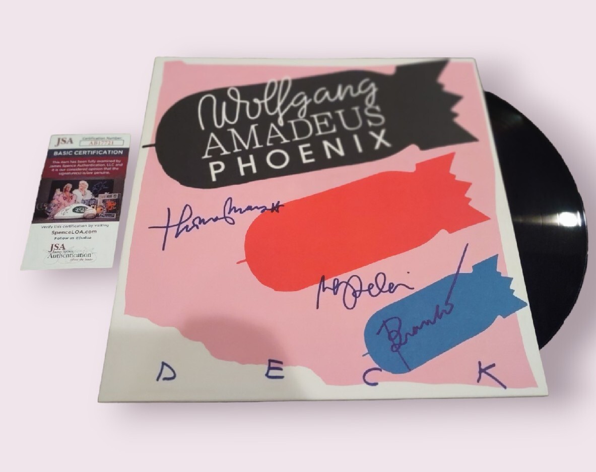 PHOENIX SIGNED WOLFGANG AMADEUS band VINYL LP JSA Record +4