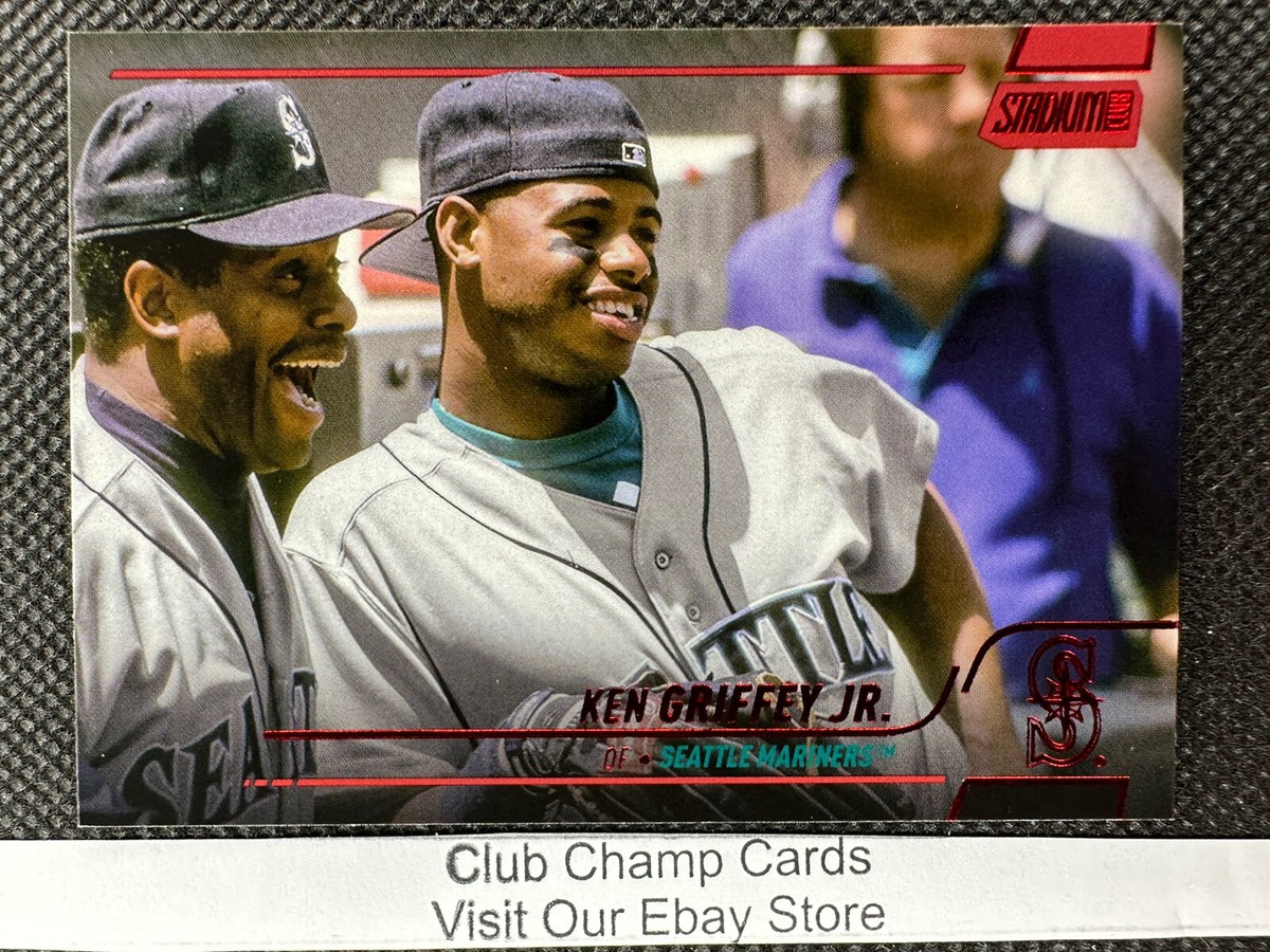 2022 #176 Ken Griffey Jr Topps Stadium Club Baseball Red Foil