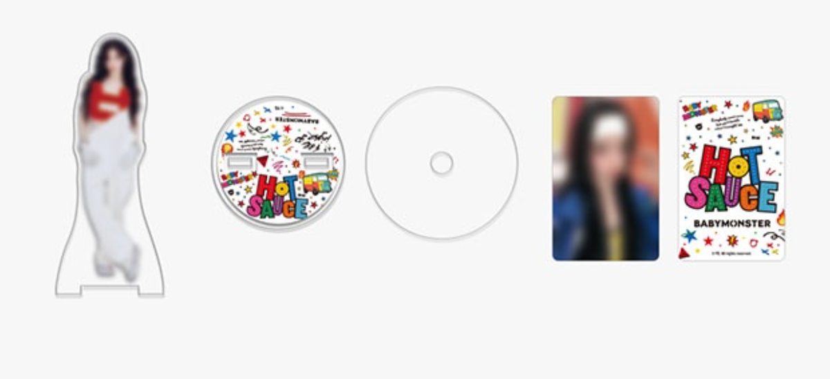 BABYMONSTER HOT SAUCE MERCH DROP ONLINE STORE - OFFICIAL PHOTOCARD