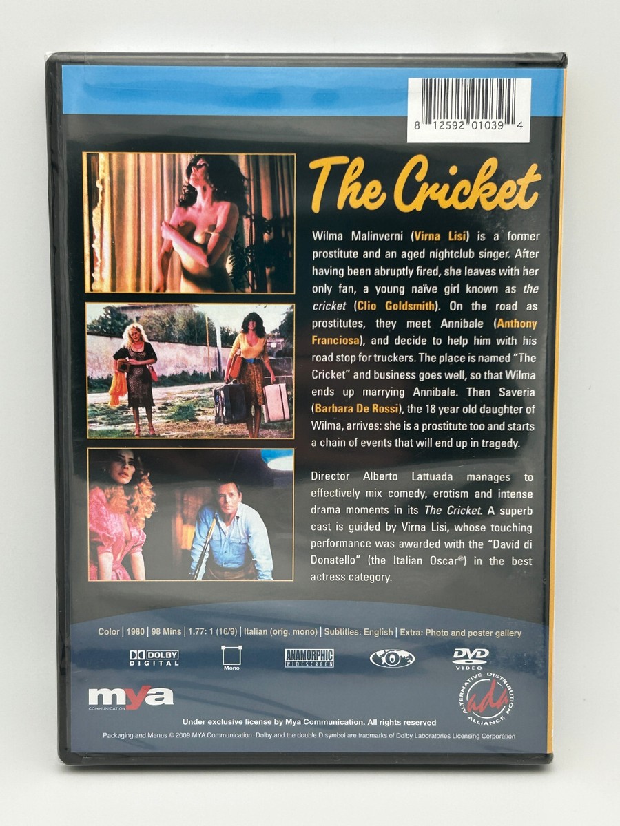 The Cricket (1980) DVD Virna Lisi Clio Goldsmith Italian Erotic