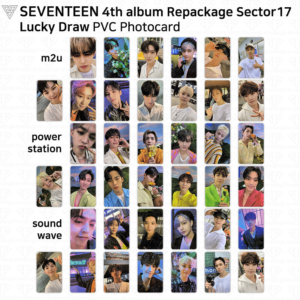 SEVENTEEN 4th Album Repackage Sector17 Lucky Draw PVC Photocard