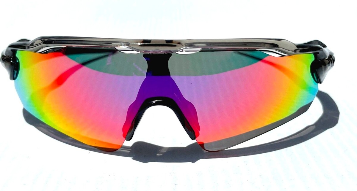 NEW Oakley RADAR EV PATH Grey Smoke POLARIZED Galaxy Magenta lens