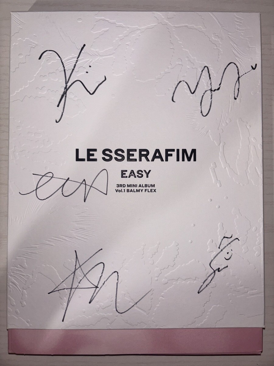 LE SSERAFIM [EASY] All Member Autographed Signed Album | eBay