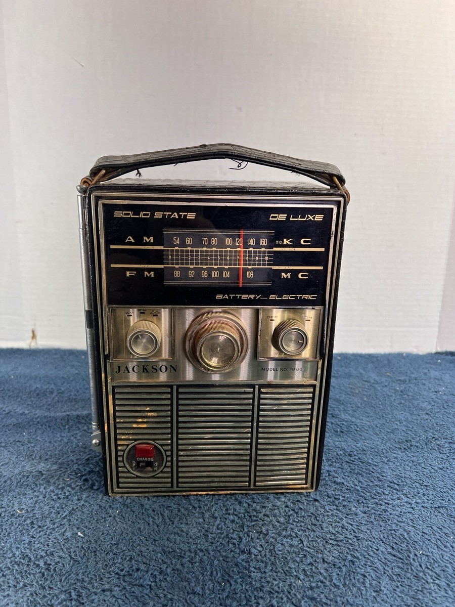 Vintage Solid State De Luxe Jackson Model 1900 Am/fm Radio | eBay