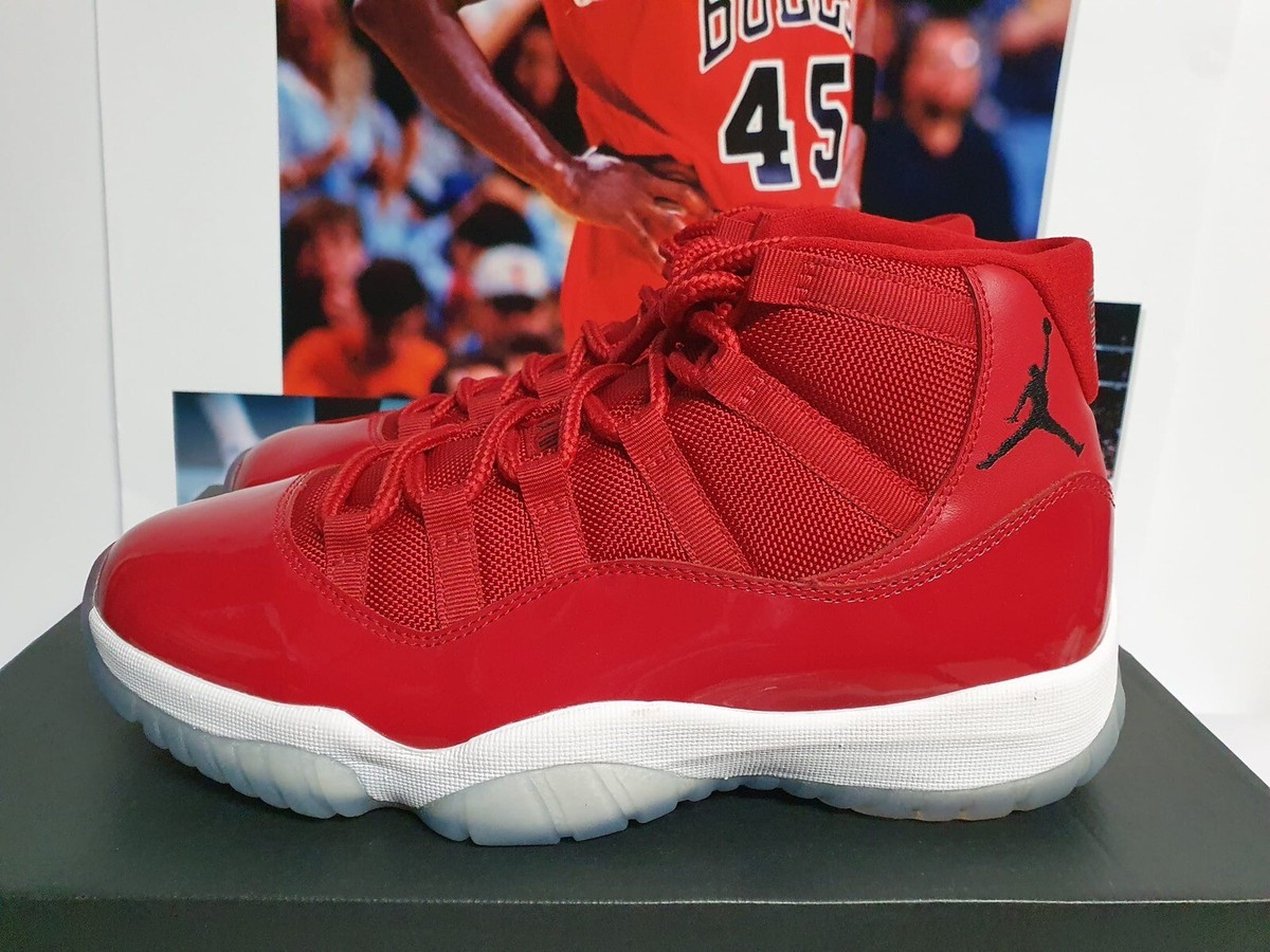 Nike AIR JORDAN 11 RETRO WIN LIKE 96 Gym Red Men's UK 8 EUR 42.5