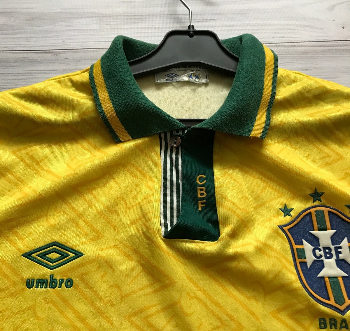 Brazil 1991 - 1993 Home football shirt jersey Umbro size XL | eBay