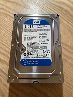 Western Digital WD10EZEX-08WN4A0 DCM:HHRNNT2CHB 1.0TB 3.5