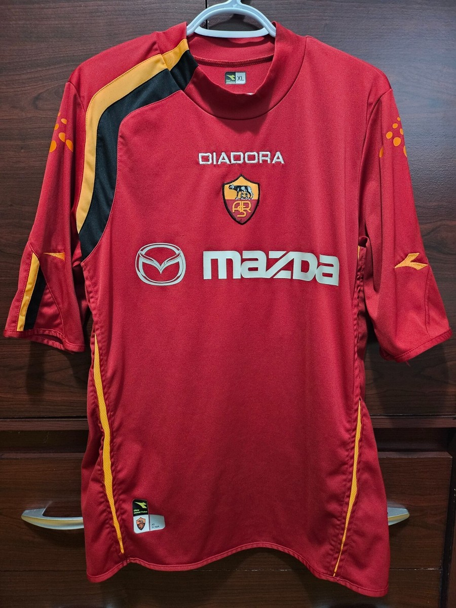 2004/2005 AS Roma Cassano Diadora Mazda Home Vintage Football