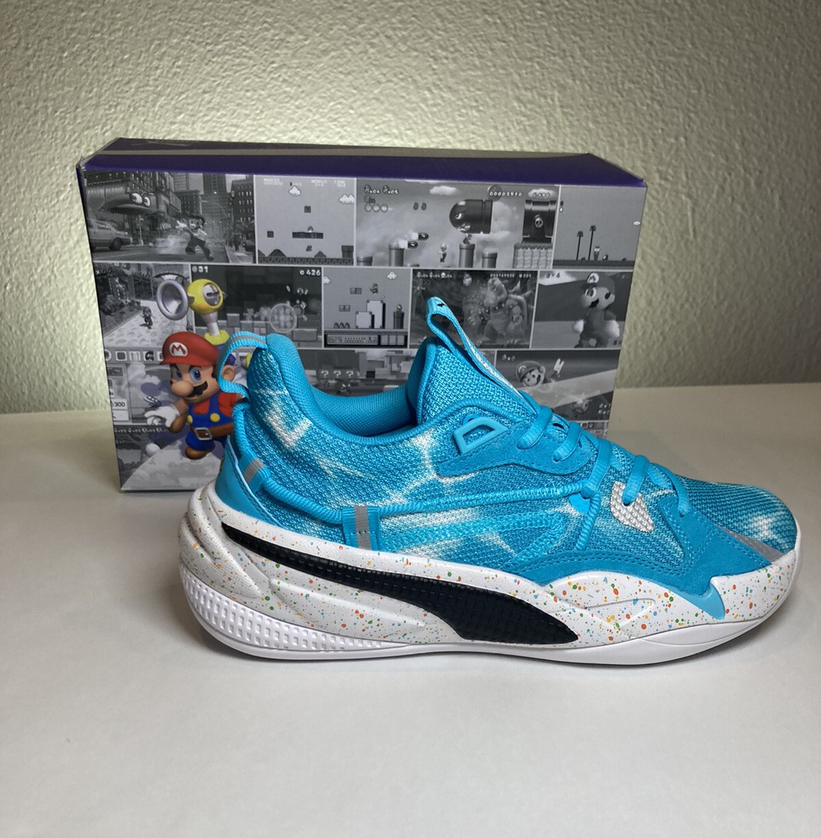 Puma x Super Mario Sunshine / Youth - Men's size 7 / Eur 39 / Rare