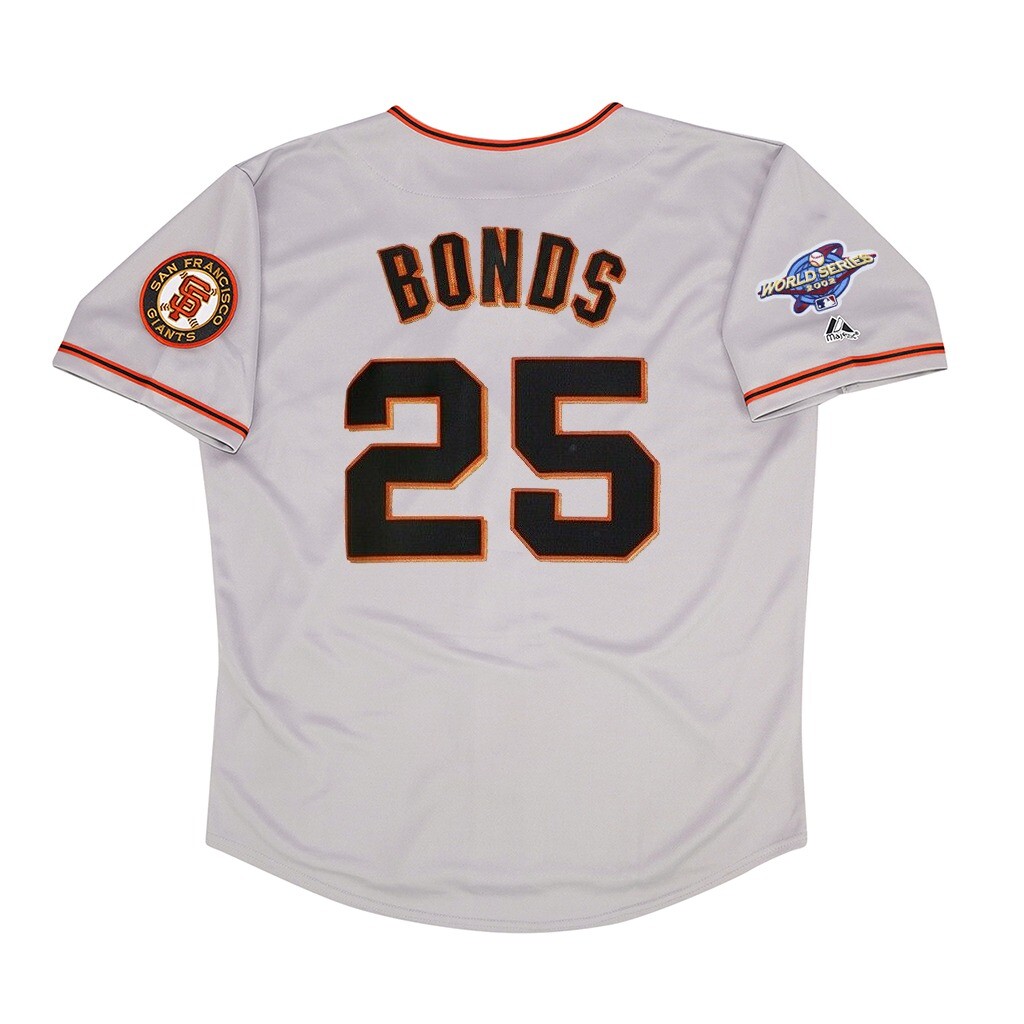 Barry Bonds San Francisco Giants 2002 World Series Road Jersey