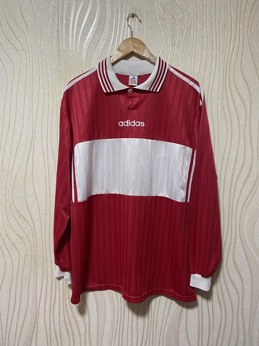 ADIDAS 2000s FOOTBALL SHIRT SOCCER JERSEY LONG SLEEVE sz XL MEN