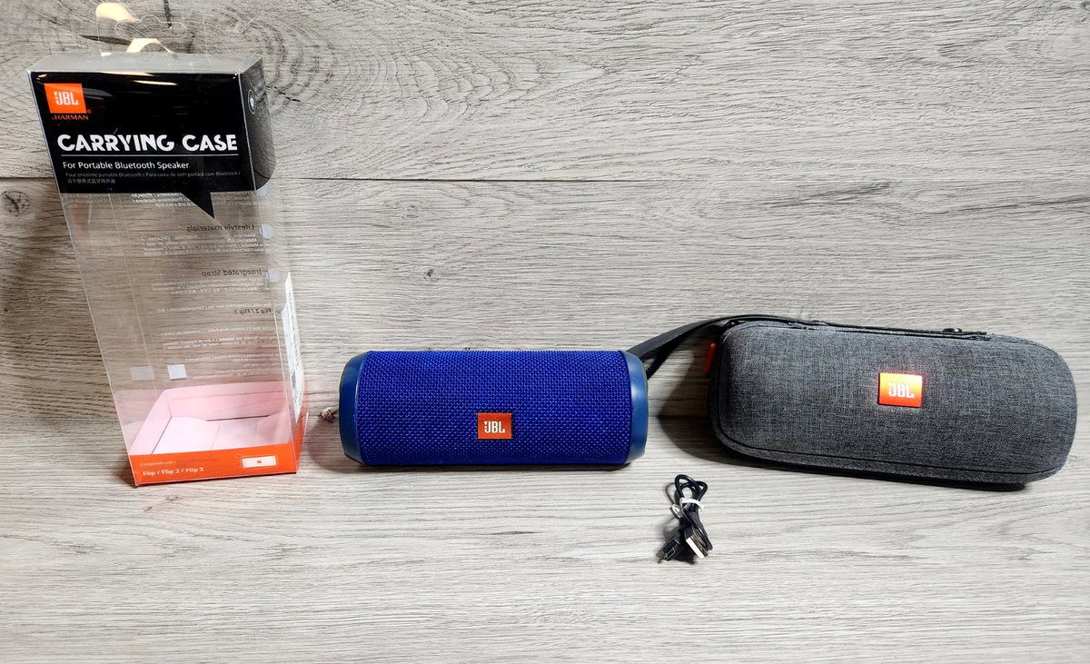 BLUE JBL Flip 3 Splash Proof Portable Bluetooth Wireless Speaker