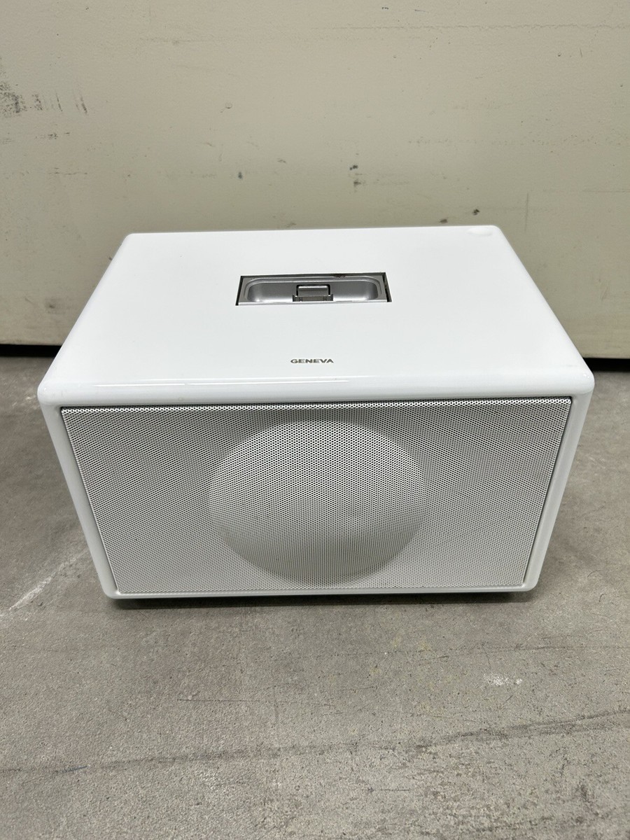 Geneva Model S White iPod Sound System Dock Tested No Remote