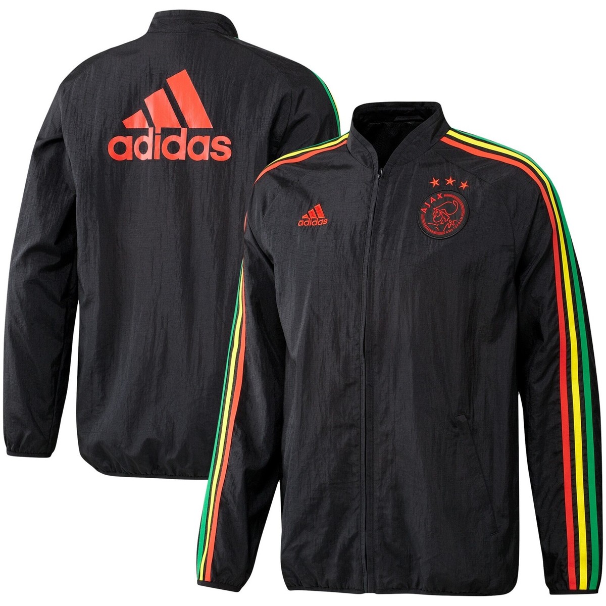adidas Ajax Amsterdam Bob Marley Icons Woven Jacket Black Track