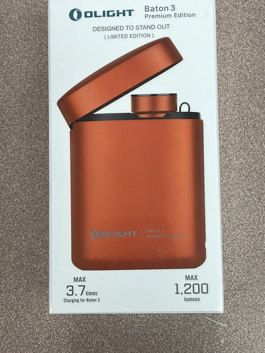 Olight Baton 3 Premium Edition w/ Portable Wireless Charger 1200