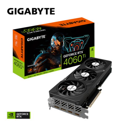 Gigabyte Video Card Geforce RTX 4060TI GV-N406TGAMING OC-8GD GDDR6