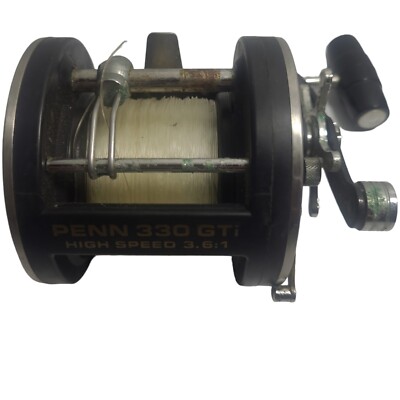 PENN 330 GTi Hi Speed Level Wind 3.6:1 Ratio Graphite Fishing Reel