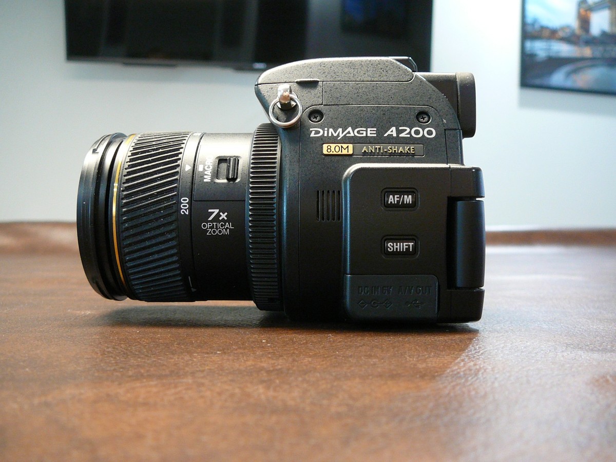 Konica Minolta DiMAGE A200 8.0MP Digital Camera - Black for sale