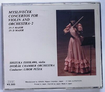 Josef Myslivecek CD Violin Concertos - Shizuka Ishikawa