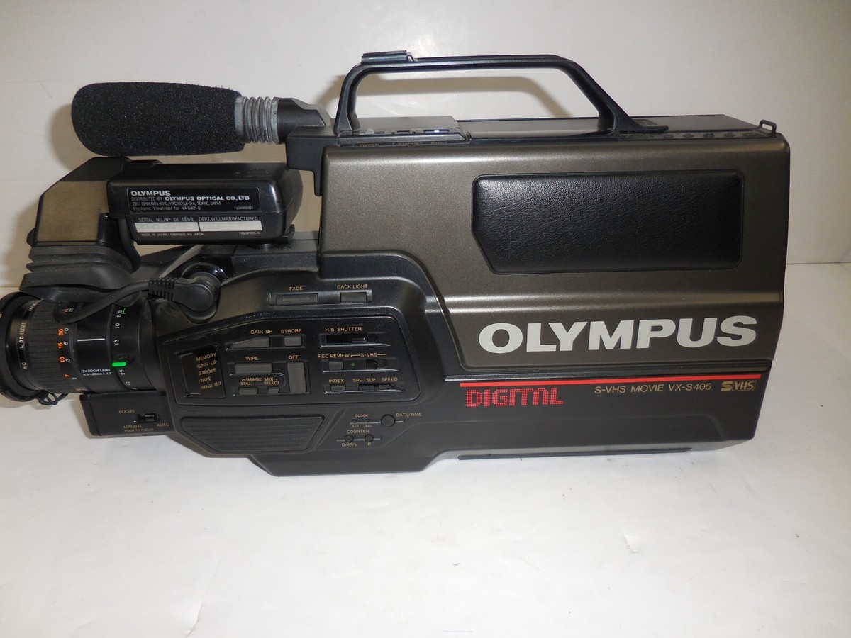 Vintage OLYMPUS DIGITAL S-VHS Movie VX-S405 VIDEO CAMCORDER with
