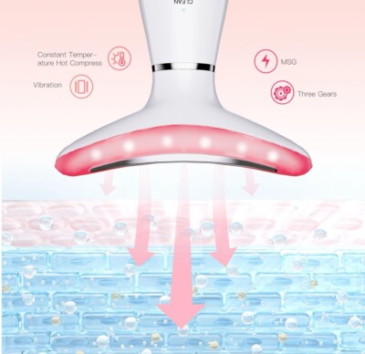 Neck & Face Massager with EMS, Heat & Vibration Therapy – 3 Color